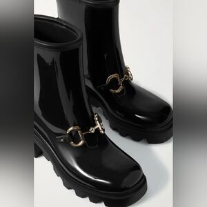 GucciHorsebit - Detailed Heeled Rubber Rain Boots